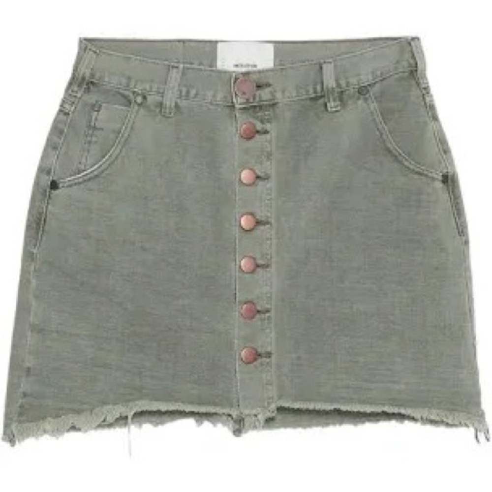 One Teaspoon Green Mini Skirt